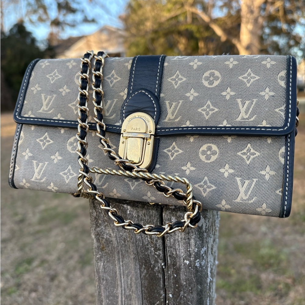 Louis Vuitton Sarah Monogram Idylle Canvas Wallet Encre